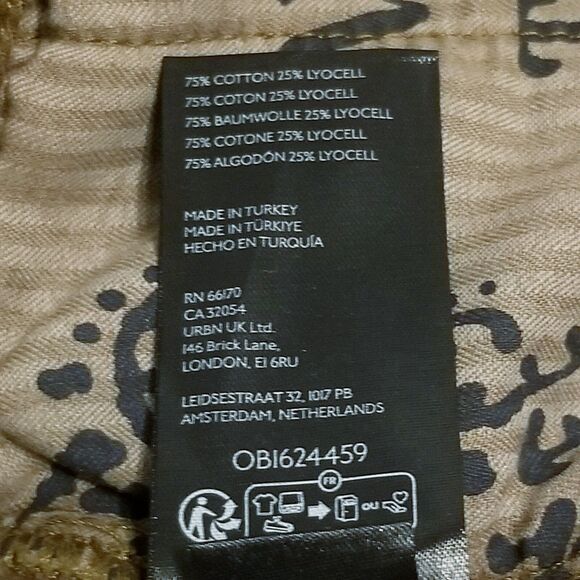 We The Free People Barrel Pants Women Size 32 Osaka Mid Rise Brown  (35x24) NWT - Picture 7 of 7